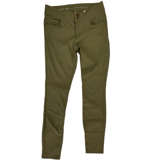 Lot of 2 Toad Co Flextime Skinny Pant Size 8 Chalkboard Black Green Hiking Camp - Picture 2 of 16